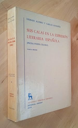 Image du vendeur pour Seis calas en la expresin literaria espaola (Prosa-Poesa-Teatro) mis en vente par Llibres Bombeta