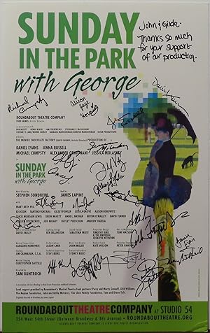 Sunday in the Park with George Broadway Poster [Signed]