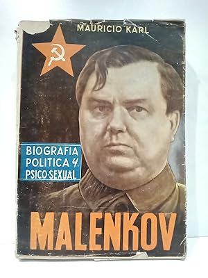 Bild des Verkufers fr Malenkov: Biografa poltica y psico-sexual zum Verkauf von Librera Miguel Miranda