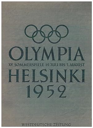 Bild des Verkufers fr Olympia Helsinki 1952, XV. Sommerspiele 19. Juli bis 3. August zum Verkauf von Antiquariat Hans Wger
