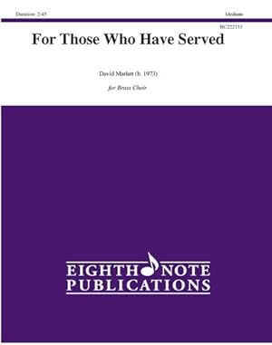 Immagine del venditore per For Those Who Have Served : Score & Parts venduto da GreatBookPrices