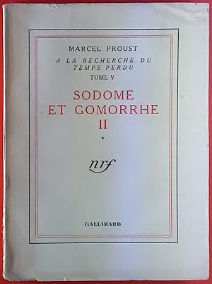 Bild des Verkufers fr Sodome et Gomorrhe II - A la recherche du temps perdu. Tome V zum Verkauf von biblion2