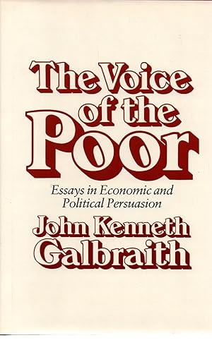 Seller image for The voice of the poor.Essays in economic and political persuasion for sale by JP Livres