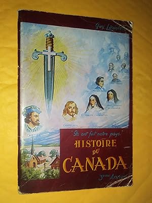 Imagen del vendedor de Mon troisime album d'histoire du Canada a la venta por Claudine Bouvier