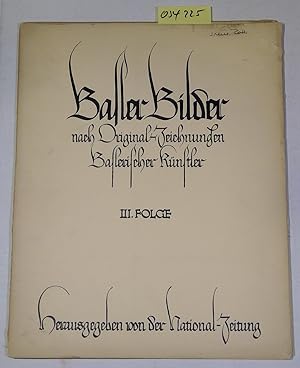 Basler Bilder nach Originalzeichnungen Baslerischer Künstler III. Folge ( Burckhardt, Stöcklin, L...