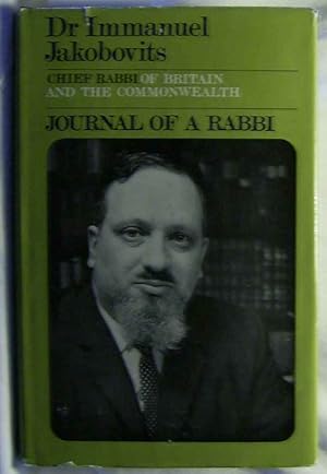 Bild des Verkufers fr Journal of a Rabbi., zum Verkauf von Antiquariat Kastanienhof