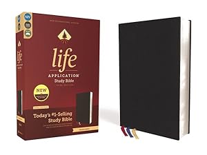 Immagine del venditore per Life Application Study Bible : New International Version, Black, Genuine Leather, Cowhide, Art Gilded Edges, Red Letter venduto da GreatBookPrices