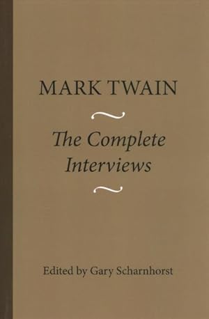 Image du vendeur pour Mark Twain : The Complete Interviews mis en vente par GreatBookPricesUK