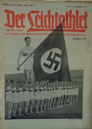 Seller image for Der Leichtathlet - Amtliches Organ des Fachamtes fr Leichtathletik im Deutschen Reichsbund fr Leibesbungen. Nr. 38, 24. September 1935. for sale by Antiquariat Ursula Hartmann