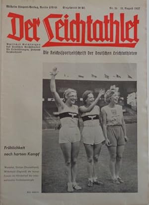 Seller image for Der Leichtathlet - Amtliches Reichsorgan des Deutschen Reichsbundes fr Leibesbungen, Fachamt Leichtathletik. Nr. 35, 31. August 1937. for sale by Antiquariat Ursula Hartmann