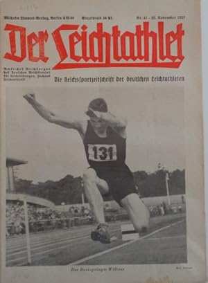 Seller image for Der Leichtathlet - Amtliches Reichsorgan des Deutschen Reichsbundes fr Leibesbungen, Fachamt Leichtathletik. Nr. 47, 22. November 1937. for sale by Antiquariat Ursula Hartmann