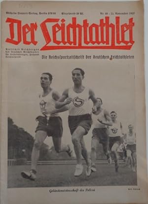 Seller image for Der Leichtathlet - Amtliches Reichsorgan des Deutschen Reichsbundes fr Leibesbungen, Fachamt Leichtathletik. Nr. 46, 15. November 1937. for sale by Antiquariat Ursula Hartmann
