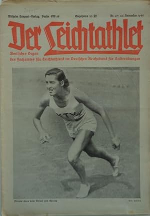 Seller image for Der Leichtathlet - Amtliches Organ des Fachamtes fr Leichtathletik im Deutschen Reichsbund fr Leibesbungen. Nr.47, 26. November 1935. for sale by Antiquariat Ursula Hartmann