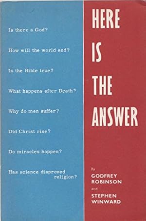 Seller image for Here Is The Answer for sale by WeBuyBooks