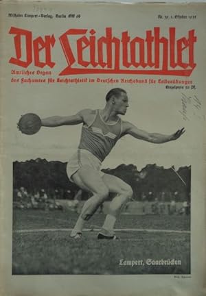Seller image for Der Leichtathlet - Amtliches Organ des Fachamtes fr Leichtathletik im Deutschen Reichsbund fr Leibesbungen. Nr. 39, 1. Oktober 1935. for sale by Antiquariat Ursula Hartmann