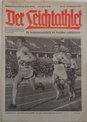 Seller image for Der Leichtathlet - Amtliches Reichsorgan des Deutschen Reichsbundes fr Leibesbungen, Fachamt Leichtathletik. Nr. 39, 28. September 1937. for sale by Antiquariat Ursula Hartmann