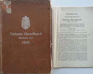 Bild des Verkufers fr Ostsee-Handbuch. Mittlerer Teil. zum Verkauf von Antiquariat Ursula Hartmann