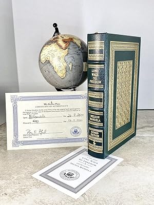 Bild des Verkufers fr Long Walk to Freedom SIGNED by NELSON MANDELA; Easton Press 2000 zum Verkauf von Settembrini's Selections