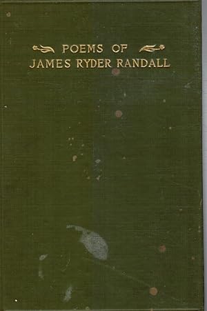Immagine del venditore per The Poems of James Ryder Randall venduto da Bookshop Baltimore