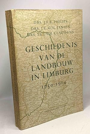 Seller image for Geschiedenis van de Landbouw in Limburg 1750-1914 for sale by crealivres