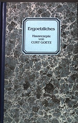 Bild des Verkufers fr Ergoetzliches: Hausrezete. zum Verkauf von books4less (Versandantiquariat Petra Gros GmbH & Co. KG)