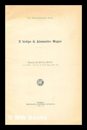 Seller image for Il biotipo di Alessandro Magno for sale by MW Books Ltd.