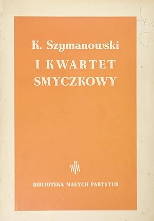 Immagine del venditore per I Kwartet Smyczkowy (String Quartet No.1), Op.37, Miniature Score venduto da Austin Sherlaw-Johnson, Secondhand Music