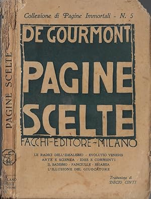 Bild des Verkufers fr Pagine scelte zum Verkauf von Biblioteca di Babele