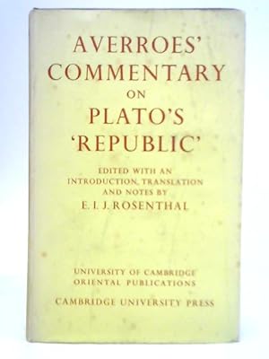 Imagen del vendedor de Averroes' Commentary on Plato's Republic a la venta por World of Rare Books