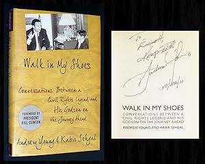 Bild des Verkufers fr Walk in My Shoes (Signed 1st Ed by Andrew Young) zum Verkauf von Bookcharmed Books IOBA