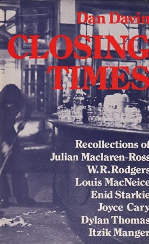 Imagen del vendedor de Closing Times a la venta por Studio Books