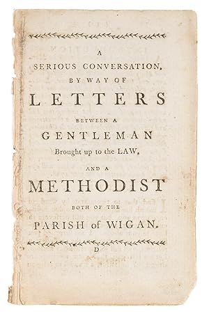 Seller image for A Serious Conversation, By Way of Letters Between a Gentleman. for sale by The Lawbook Exchange, Ltd., ABAA  ILAB