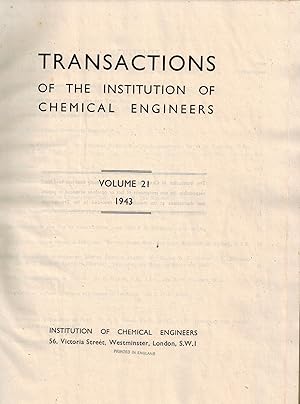 TRANSACTIONS OF THE INSTITUTION OF CHEMICAL ENGINEERS