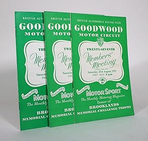 Goodwood Motor Circuit Members' Meeting Magazines [3 vols]