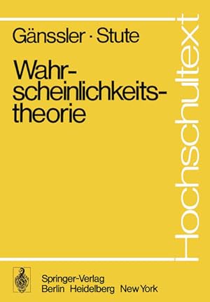 Wahrscheinlichkeitstheorie (Hochschultext)