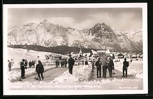 Ansichtskarte Seefeld, Am Sportplatz, Eisstockschiessen