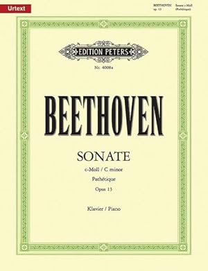 Bild des Verkufers fr Piano Sonata No. 8 in C Minor Op. 13 Pathtique zum Verkauf von GreatBookPrices