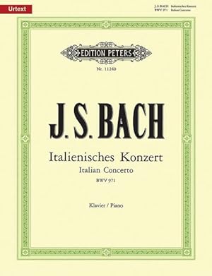 Seller image for Italian Concerto Bwv 971 for Piano for sale by GreatBookPricesUK