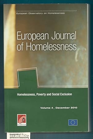 European Journal of Homelessness vol. 4 : Homelessness, Poverty and Social Exclusion