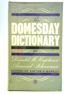 Immagine del venditore per The Domesday Dictionary venduto da World of Rare Books