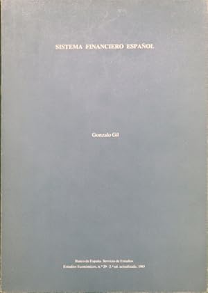 Image du vendeur pour Sistema financiero espaol mis en vente par Librera Alonso Quijano