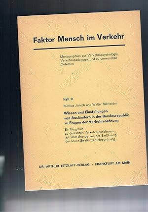 Image du vendeur pour Faktor Mensch und Verkehr - Heft 4 Polizei-Aktion Abgefahrene Reifen mis en vente par manufactura