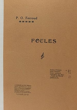 Immagine del venditore per Foules, for Orchestra, Miniature Score venduto da Austin Sherlaw-Johnson, Secondhand Music