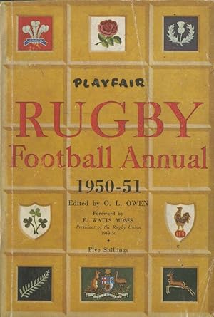 Image du vendeur pour PLAYFAIR RUGBY FOOTBALL ANNUAL 1950-51 mis en vente par Sportspages