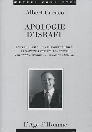 Seller image for Apologie d'Israël for sale by Bloody Bulga