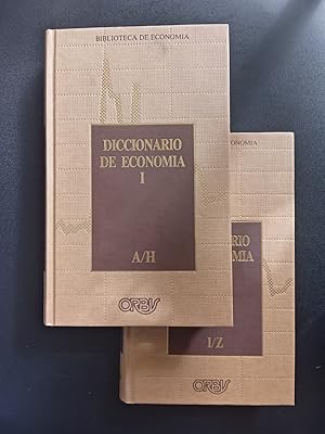 Seller image for Diccionario de economa (2 Tomos) for sale by Vrtigo Libros