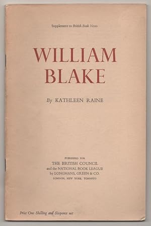 Imagen del vendedor de William Blake a la venta por Jeff Hirsch Books, ABAA