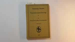 Variationsrechnung : 1 (Sammlung Göschen ; 1074)