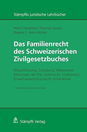 Imagen del vendedor de Das Familienrecht des Schweizerischen Zivilgesetzbuches a la venta por moluna