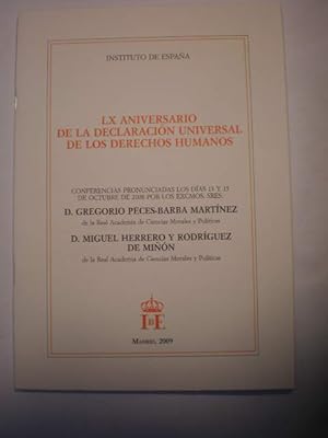 Imagen del vendedor de LX Aniversario de la Declaracin Universal de los Derechos Humanos a la venta por Librera Antonio Azorn